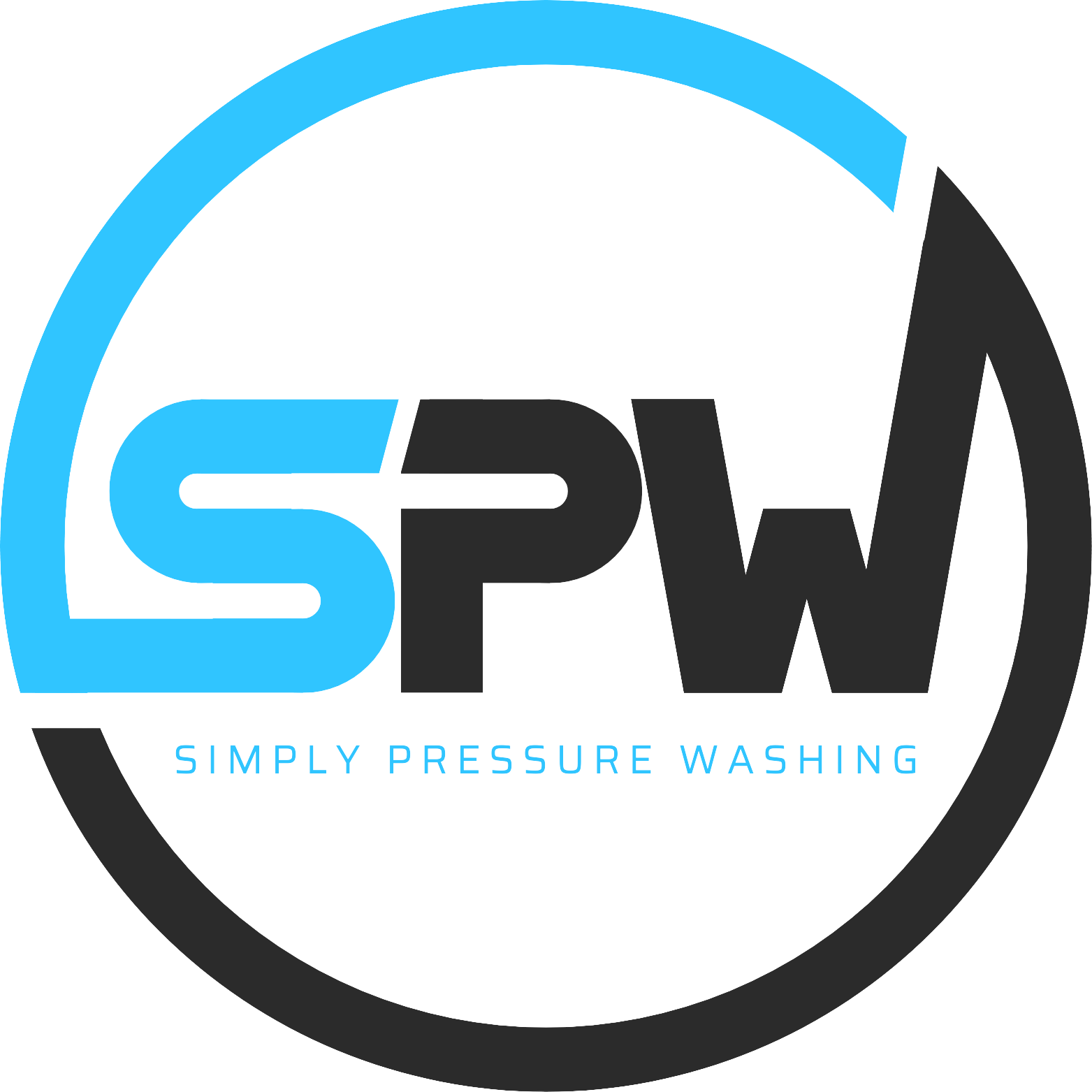 An image of the company logo, a circle containing the letters SPW